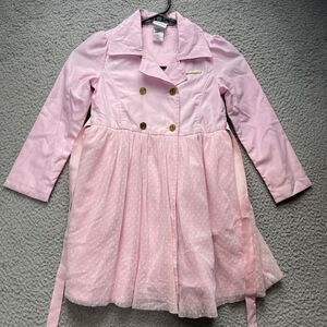 Hello Kitty Wrap Dress Girls Size 5 Pink Long Sleeve